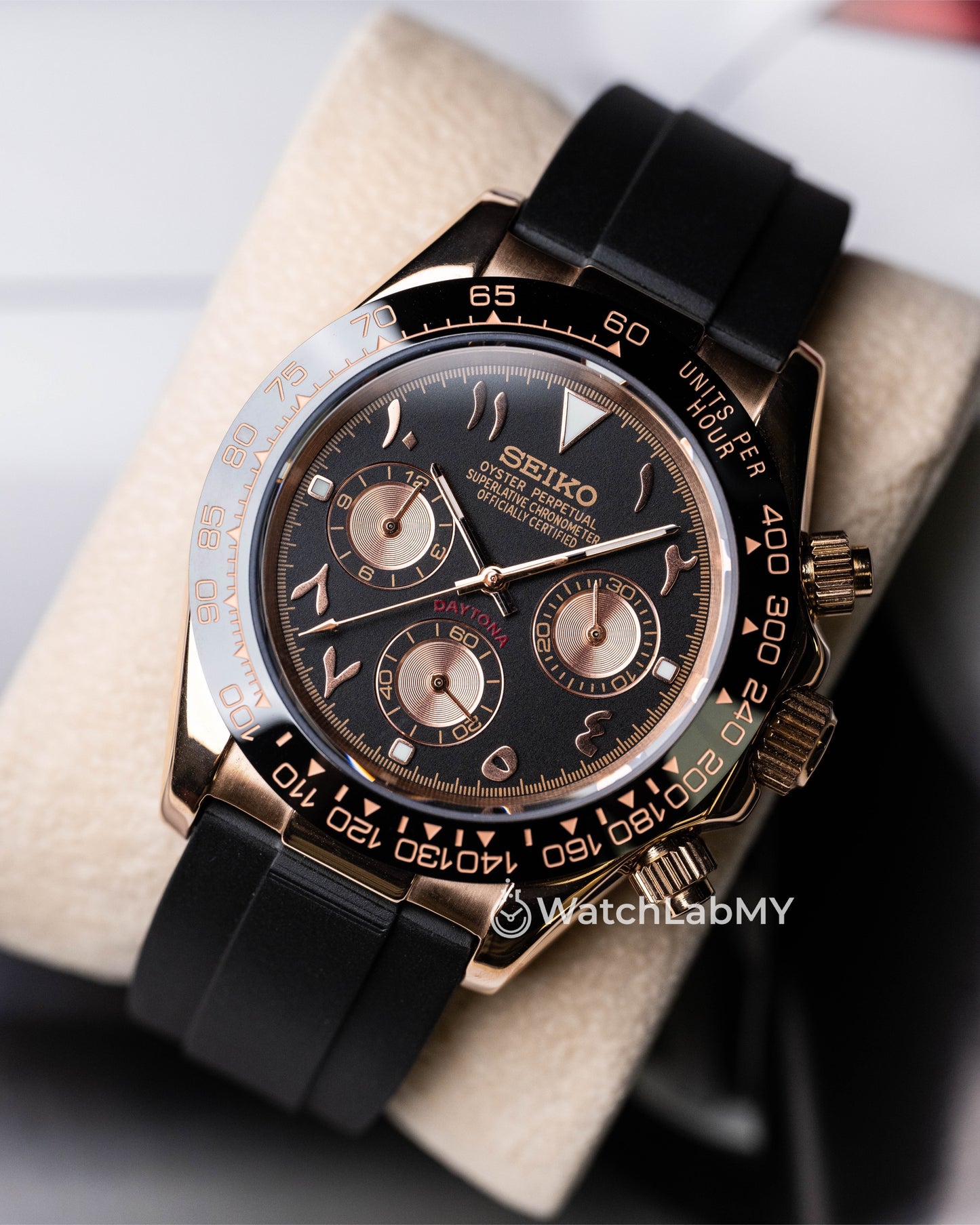 Daytona | Rose Gold Arabic