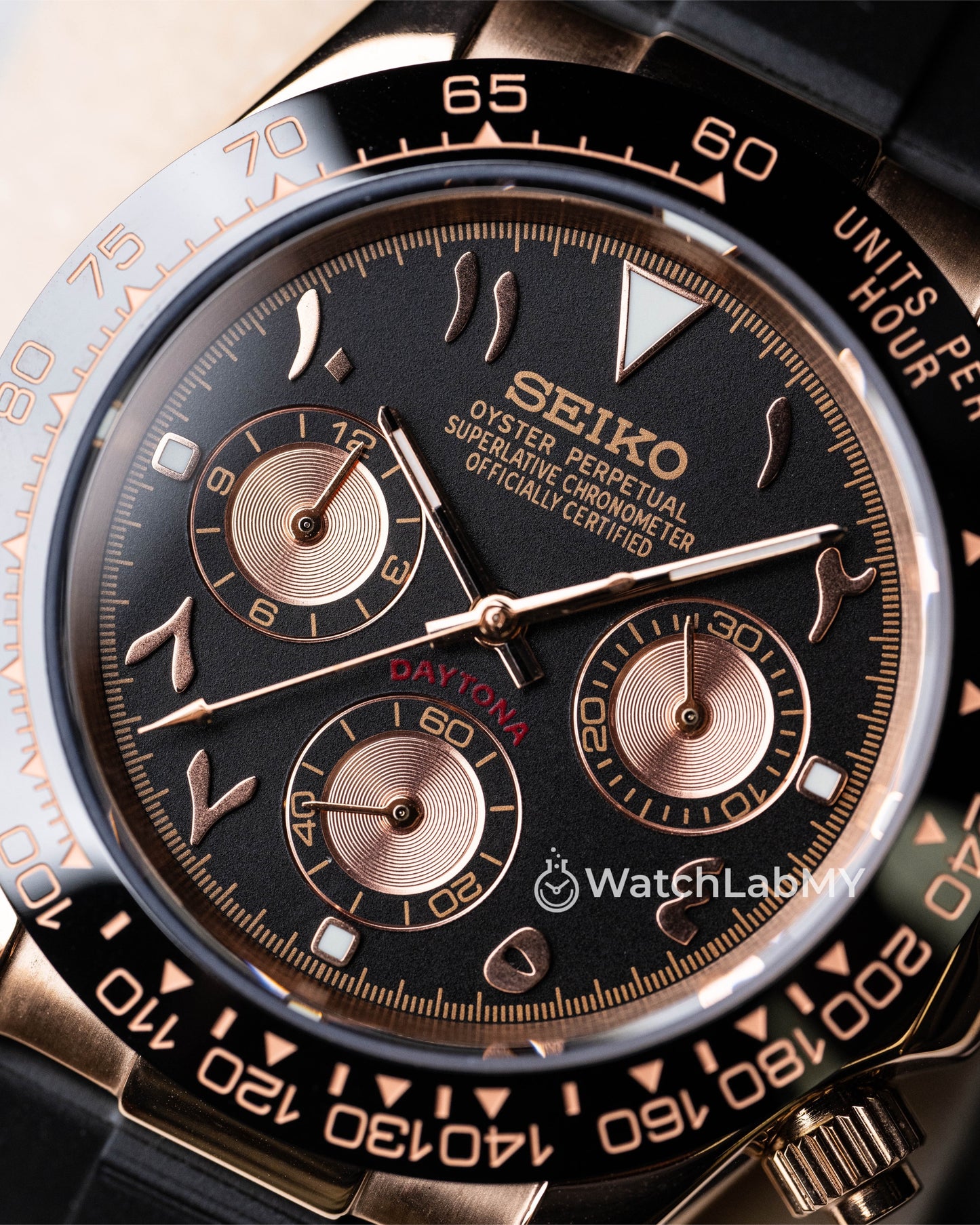 Daytona | Rose Gold Arabic