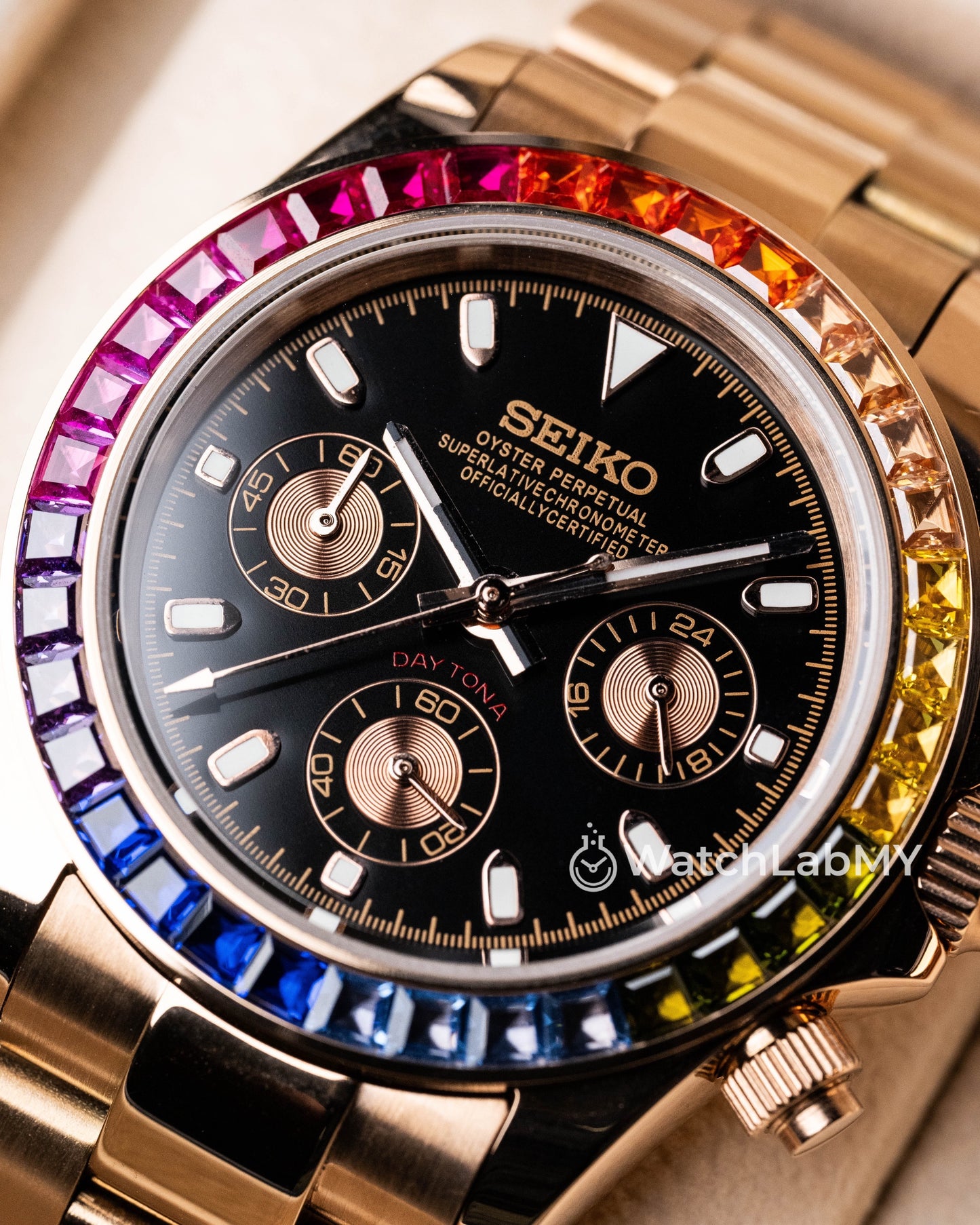 Daytona | Rainbow Rose Gold